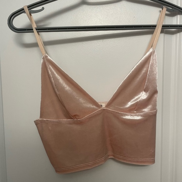 Velvet crop top - Picture 1 of 3